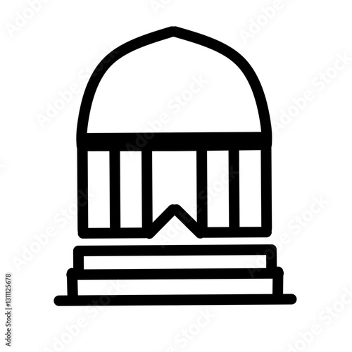 Mosque logo models with simple design 