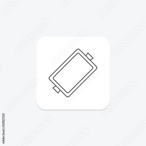 Baking Sheet thinline icon, vector, pixel perfect, illustrator file