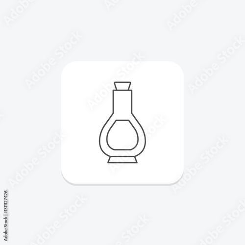 Cooking Oil thinline icon, vector, pixel perfect, illustrator file