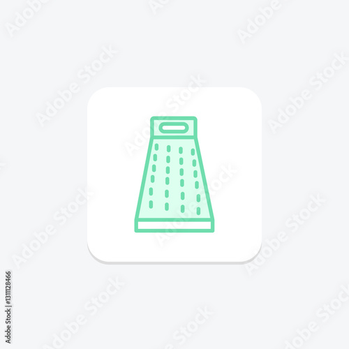Cheese Grater duotone line icon, vector, pixel perfect, illustrator file