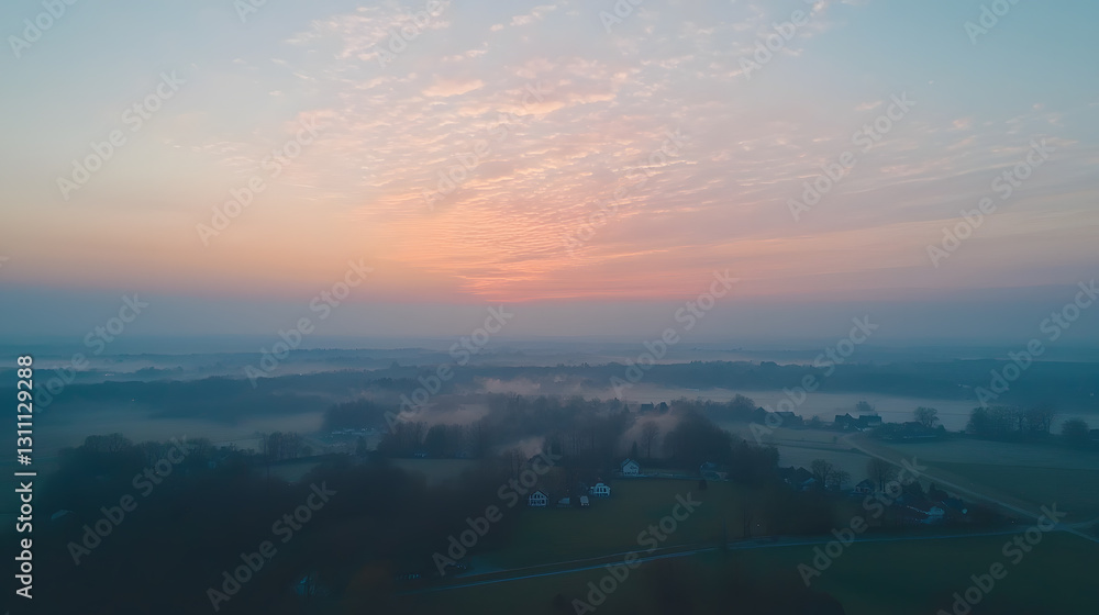 Aerial view of dawn sky over fields nature wallpaper landscape background tranquil environment serene viewpoint Aerial view of dawn sky over fields nature wallpaper landscape background tranquil environment serene viewpoint