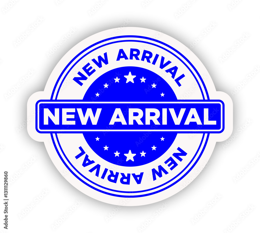 Obraz premium New Arrival Stamp Sticker