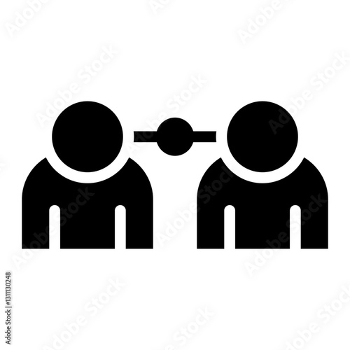 relatives glyph icon