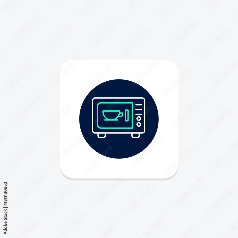 Microwave neonglow, vector, pixel perfect, illustrator file Microwave neonglow, vector, pixel perfect, illustrator file