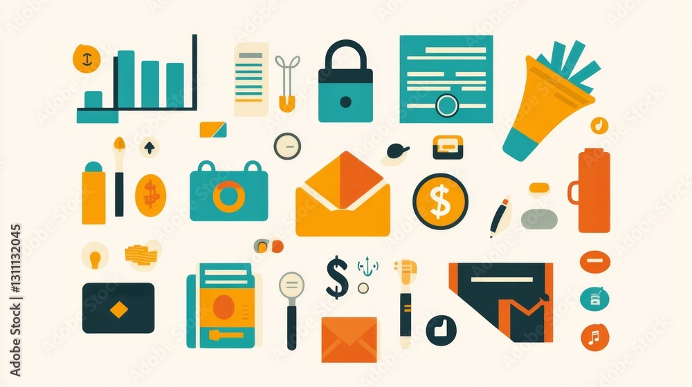 Design a modern, visually appealing infographic titled 'TOP 5 Financial Freedom Tips for Millennials.' The image should feature a clean, minimalistic layout with a focus on vibrant colors Design a modern, visually appealing infographic titled 'TOP 5 Financial Freedom Tips for Millennials.' The image should feature a clean, minimalistic layout with a focus on vibrant colors