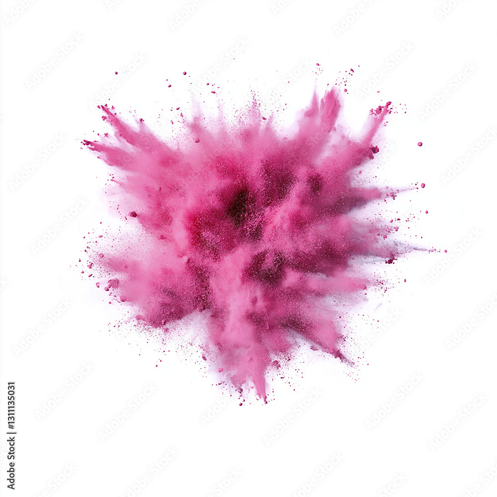 Explosive Display of Holi Festival Colors in the Air During Celebration Explosive Display of Holi Festival Colors in the Air During Celebration