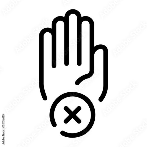 stop line icon