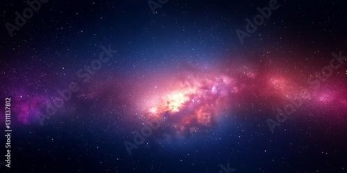 Cosmic symphony: Swirling galaxies and celestial light spectacle