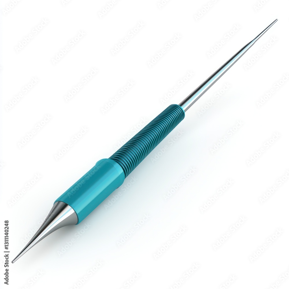 Biopsy punch tool represented in a 3D glyph icon on a clean white backdrop. Biopsy punch tool represented in a 3D glyph icon on a clean white backdrop.