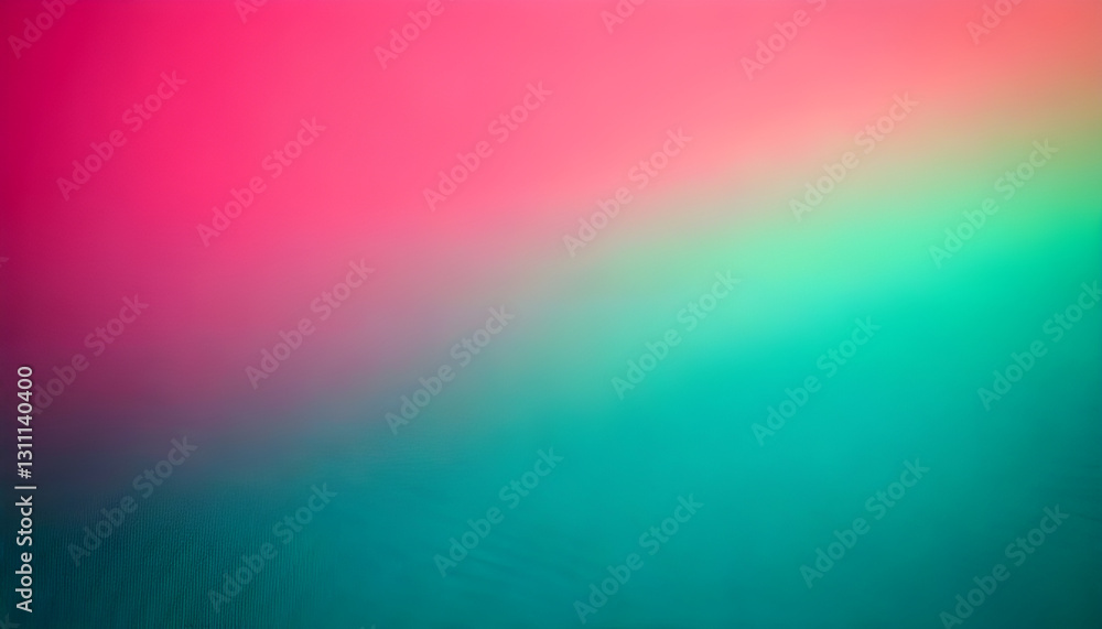 Fototapeta premium Pink and turquoise gradient creating stunning visual effect