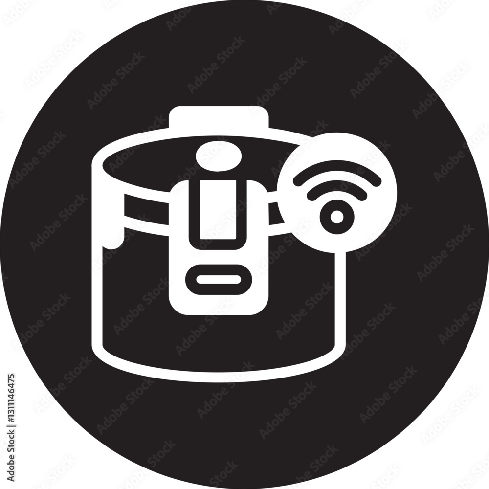 rice cooker glyph icon