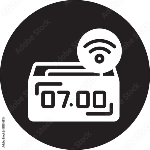 Alarm glyph icon