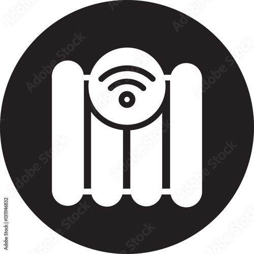 Central Heating glyph icon