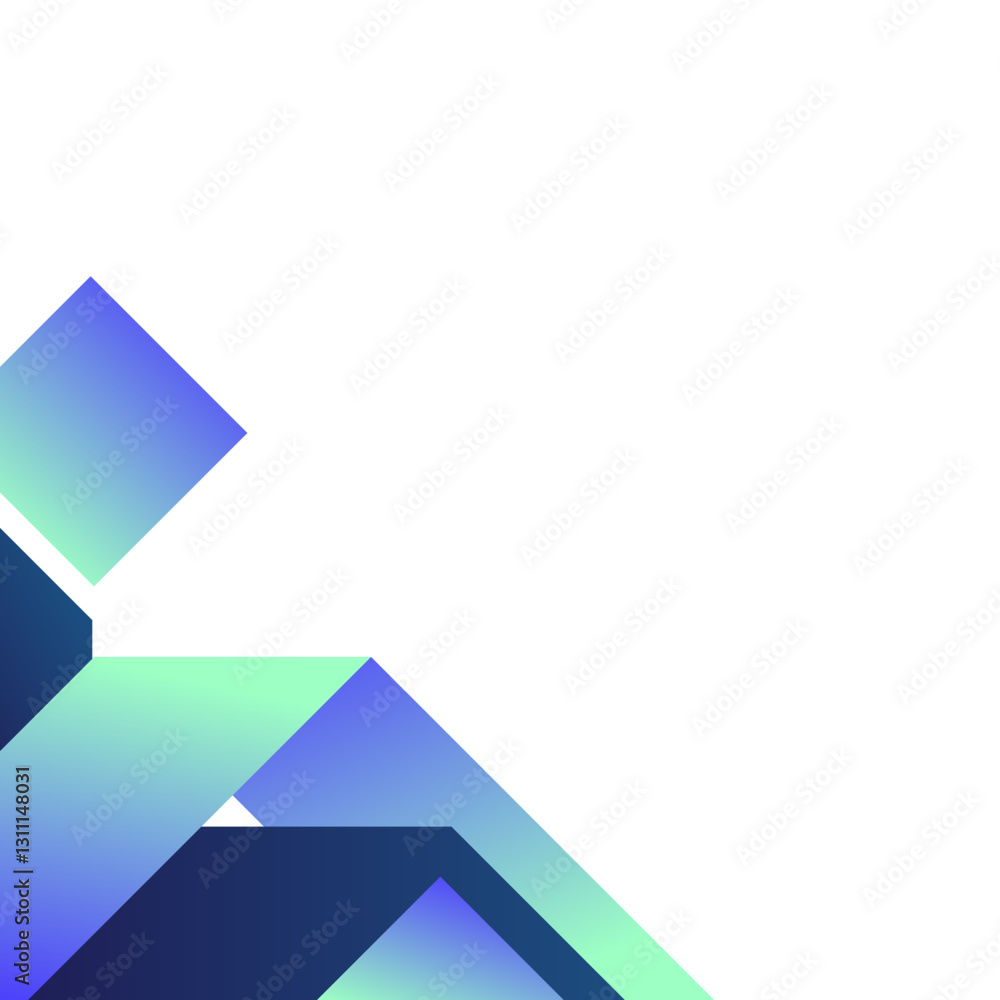 Gradient Geometric Business Corner