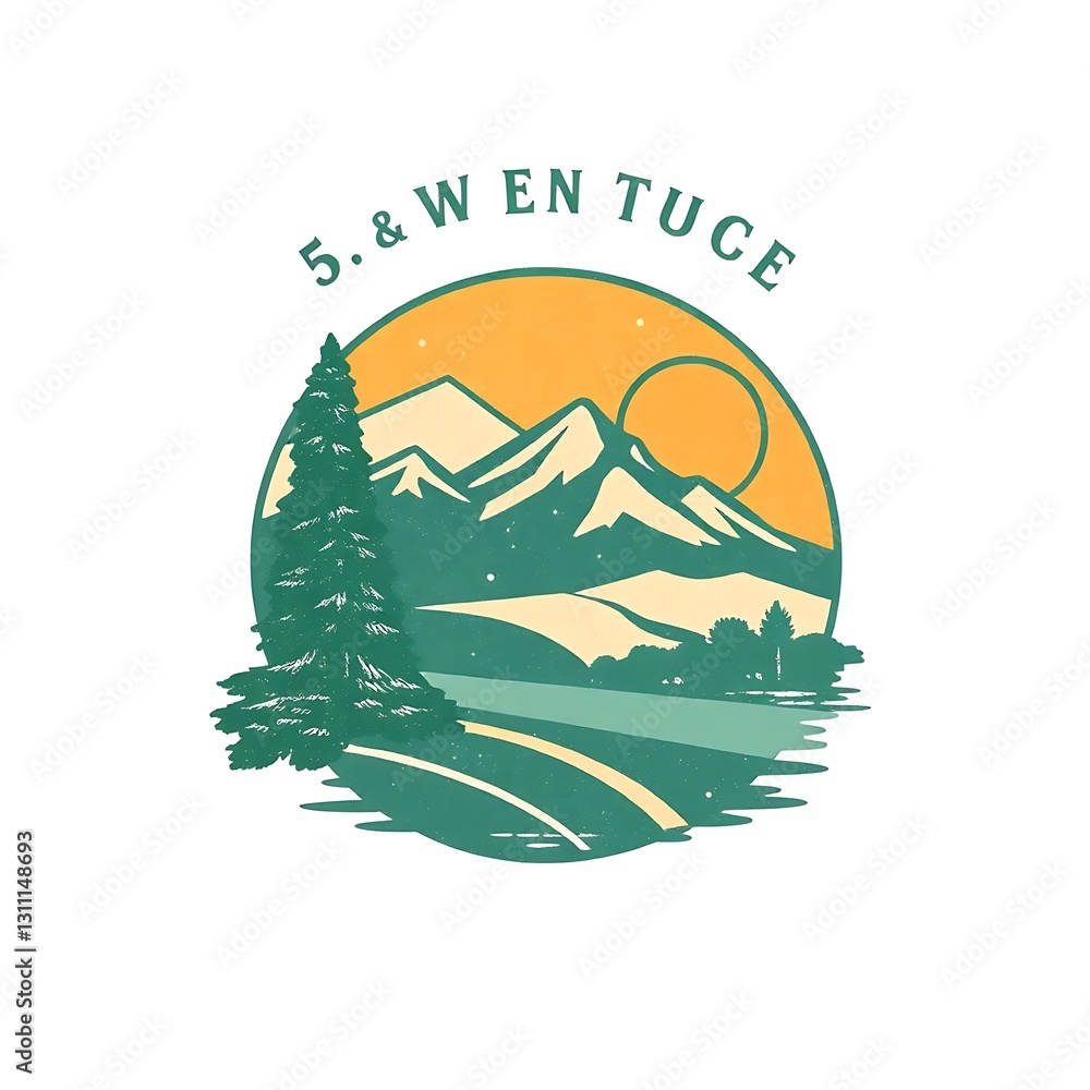 Vintage-Style Nostalgic Illustration with Faded Colors and Textured Effect on White Background