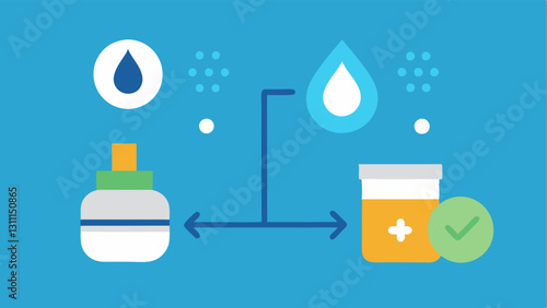 Understanding Nanotechnology A comparison infographic showing traditional skincare vs. nanotechnology skincare highlighting the enhanced moisture retention in the latter with