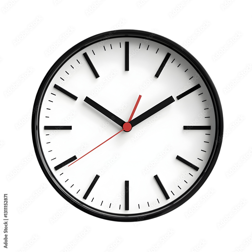A modern, minimalist clock showcasing clear numbers and sleek hands, representing time management and precision. A modern, minimalist clock showcasing clear numbers and sleek hands, representing time management and precision.