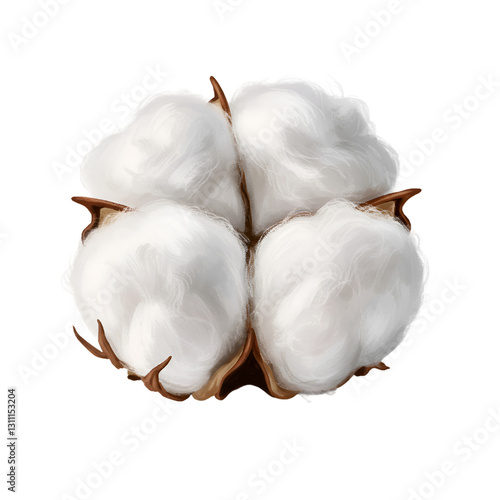 Soft White Cotton Plant Detailed Closeup Macro Photography bloom bolls fiber image fluffy fabric    
