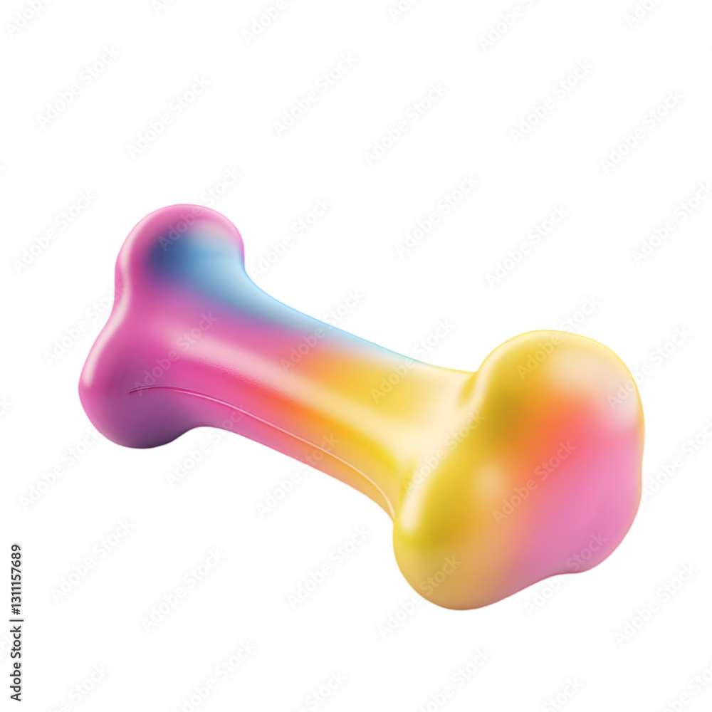 A vibrant and colorful rubber dog bone ideal for pets, featuring a unique design that attracts attention. A vibrant and colorful rubber dog bone ideal for pets, featuring a unique design that attracts attention.