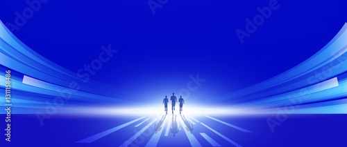 abstract blue background with lines