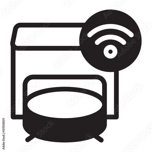 Robot Vacuum Cleaner  glyph icon