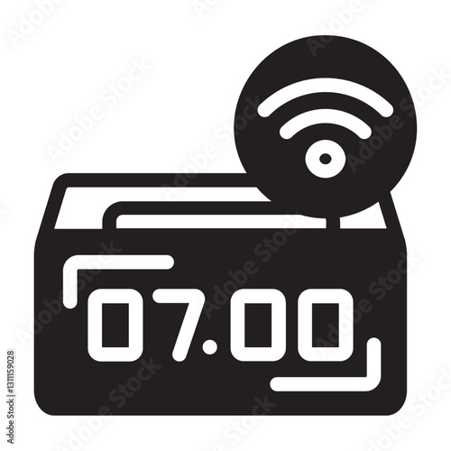 Alarm glyph icon