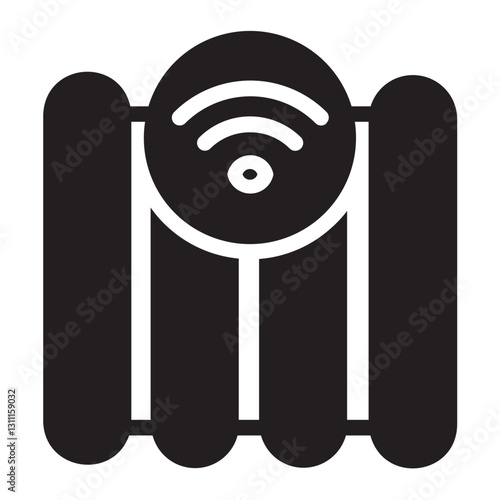 Central Heating glyph icon