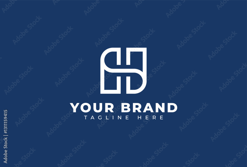 Obraz premium Letter H Vector Logo Design Template