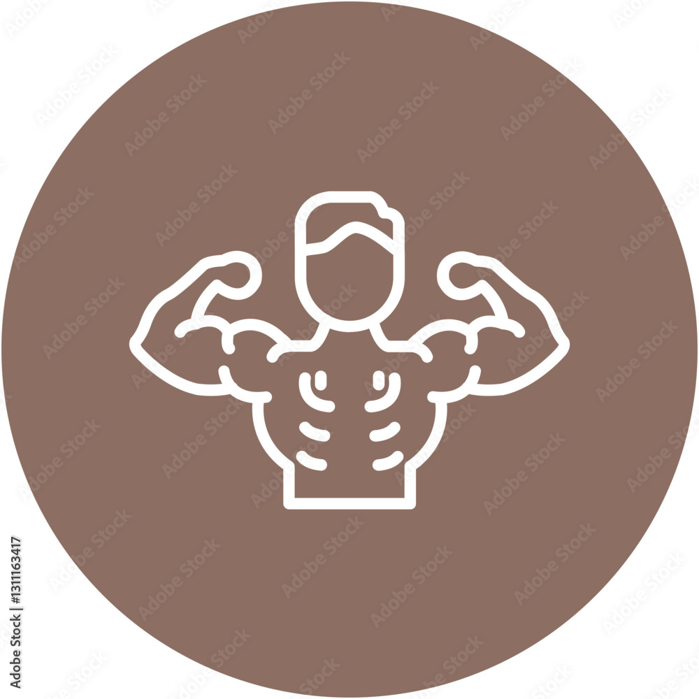 Fototapeta premium Bodybuilding Icon