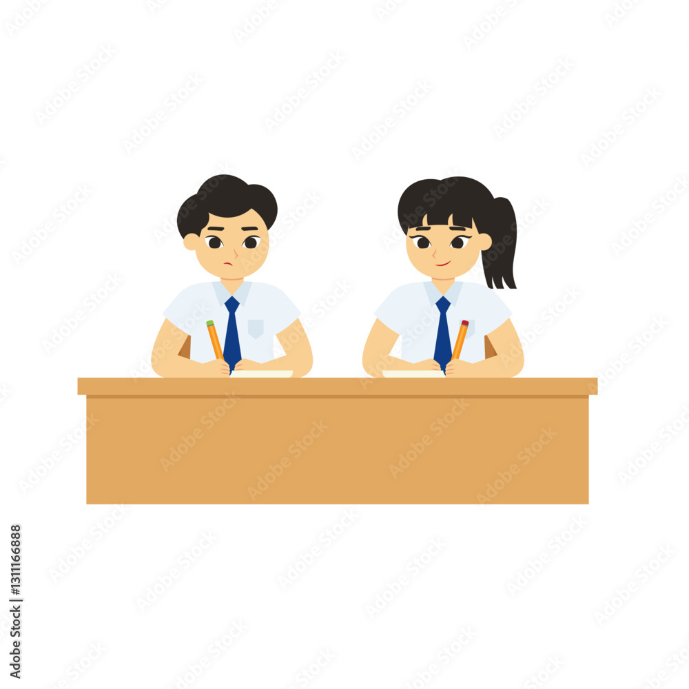 Class Activity Middle School Two Students Writing Class Activity Middle School Two Students Writing
