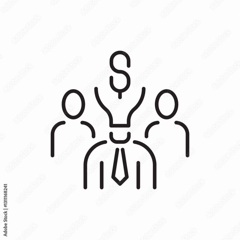 Team leadership management icon vector sign Team leadership management icon vector sign