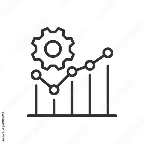 Algorithms, icon in line design. Algorithms, data processing, mathematical functions, logic, optimization, data structures on white background vector. Algorithms, editable stroke icon