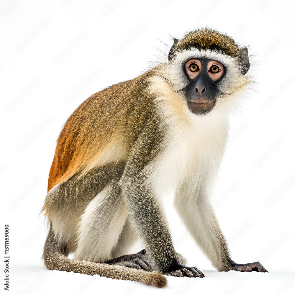 Obraz premium Stunning High-Resolution Portrait of a Monkey in the Wild.