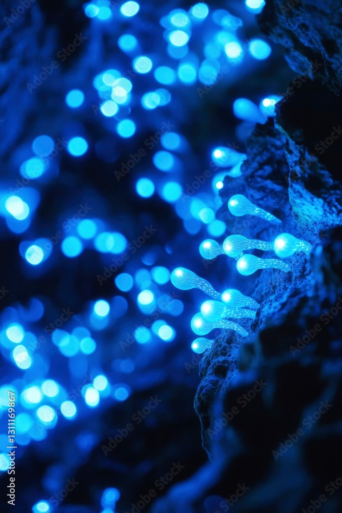 Bioluminescent Cave Creatures Bioluminescent Cave Creatures