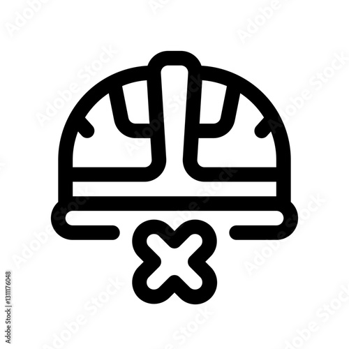 Project Rejected Line Icon. Single icon, line vector icon
