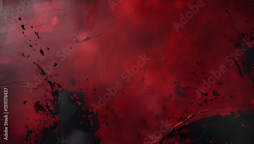 Deep Red Grunge Texture for Creative Design and Digital Art, Thumbnail background, Dark Red bg