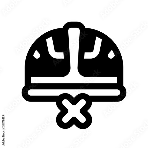 Project Rejected Glyph Icon. Single icon, glyph vector icon