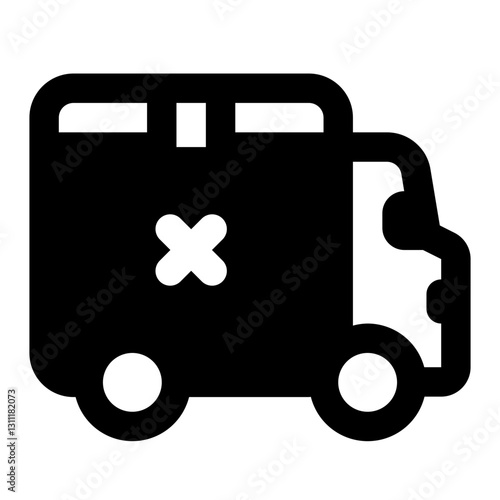 Shipping Rejected Simple Glyph Icon. Single icon, glyph vector icon