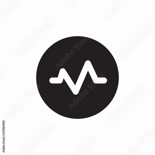 Activity pulse medical icon vector sign