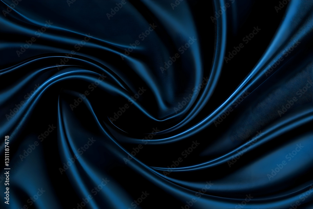 Abstract Dark Blue Silk Fabric Texture Backgrounds Style Design Abstract Dark Blue Silk Fabric Texture Backgrounds Style Design