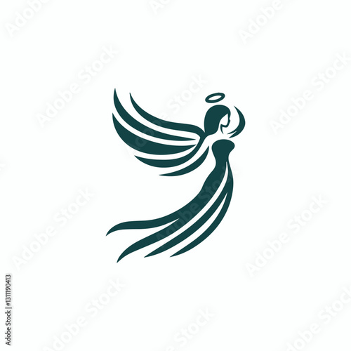Graceful angel logo