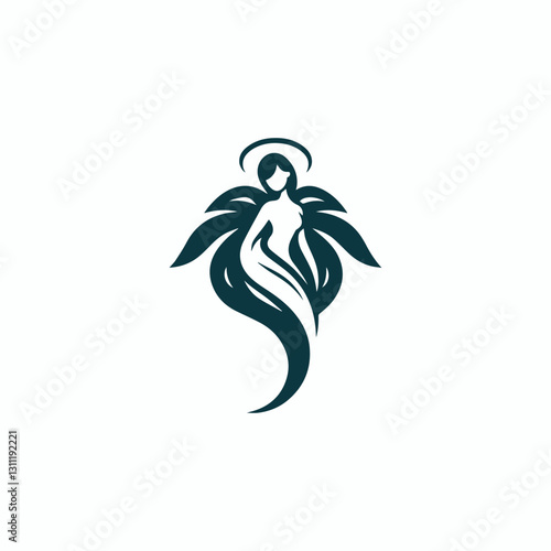 Graceful angel logo