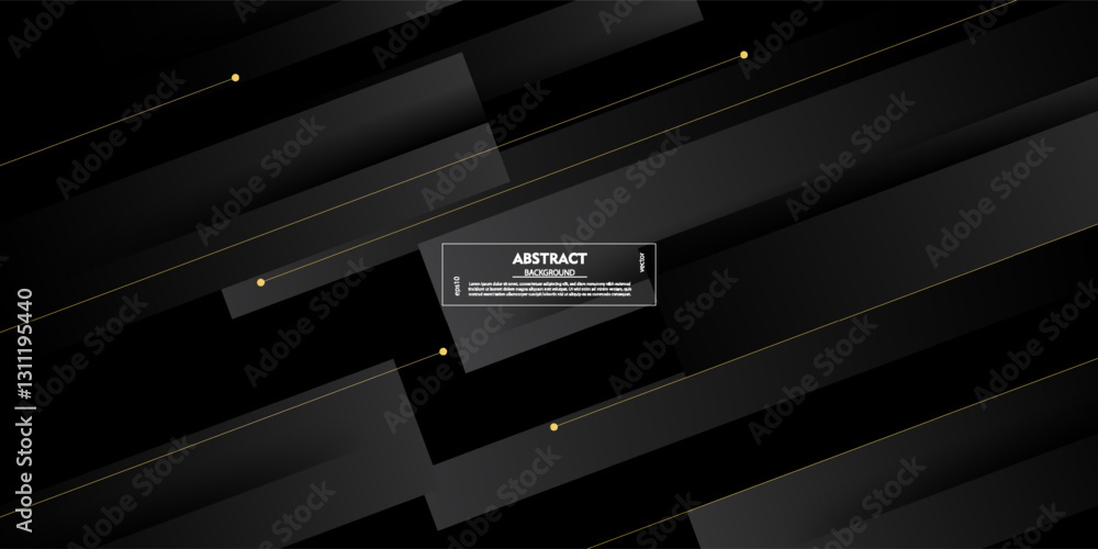 Abstract overlapping square 3D background with gradient grey color design. Trendy pattern with gold lines. Vector Eps10 Abstract overlapping square 3D background with gradient grey color design. Trendy pattern with gold lines. Vector Eps10