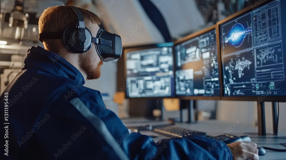 Astronaut Training Session with Virtual Reality Technology in Advanced Space Simulation Environment Astronaut Training Session with Virtual Reality Technology in Advanced Space Simulation Environment
