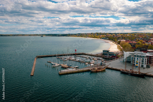 Eckerfnförde Strand Schleswig Holstein Hafen Ostsee Küste