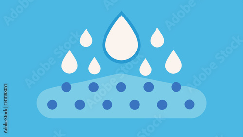 Water Resistance Representation Depict droplets of water beading off skin treated with BB cream suggesting the nanoparticles provide a protective barrier for flawless coverage.