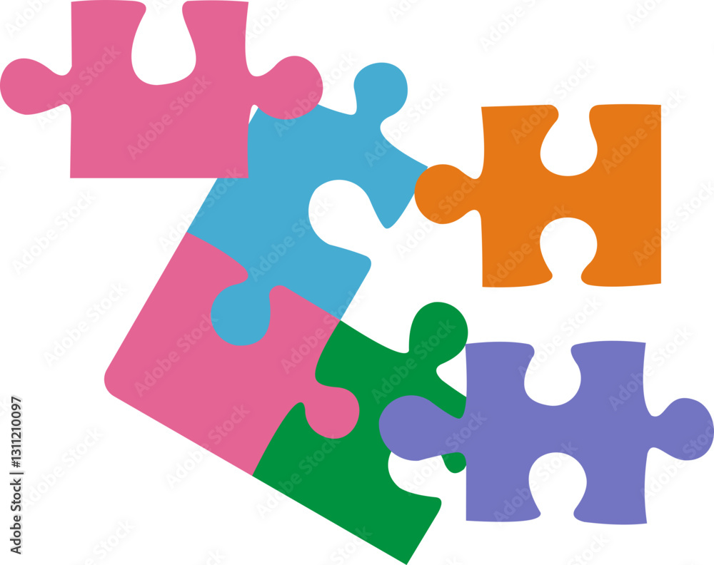 Fototapeta premium Organic Children's Toy Puzzle