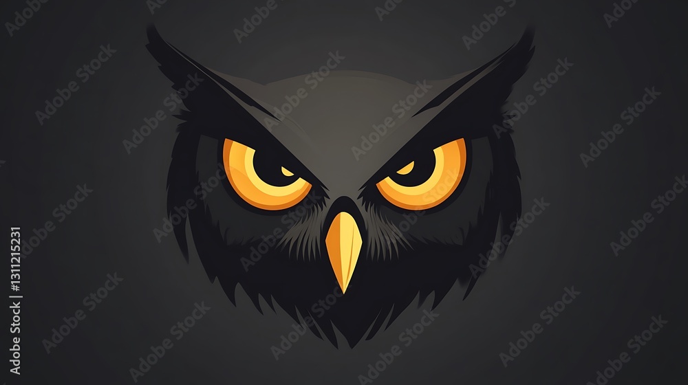 Minimalistic Owl Face Vector – A Sleek and Modern Interpretation of Wisdom Minimalistic Owl Face Vector – A Sleek and Modern Interpretation of Wisdom