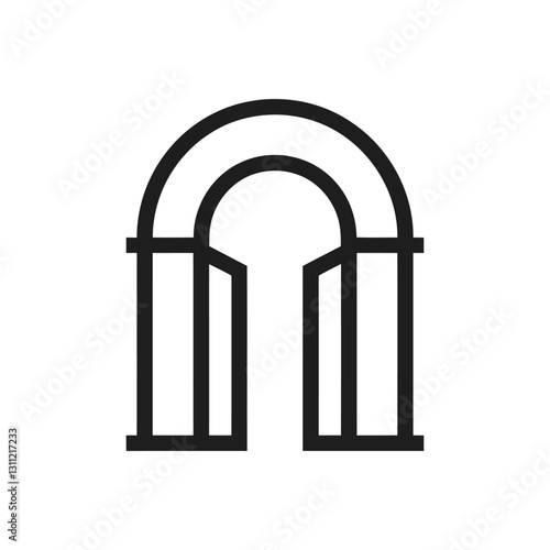 Archway Minimalist Design Icon