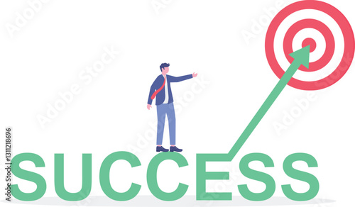Social media illustration, business concept, web design

